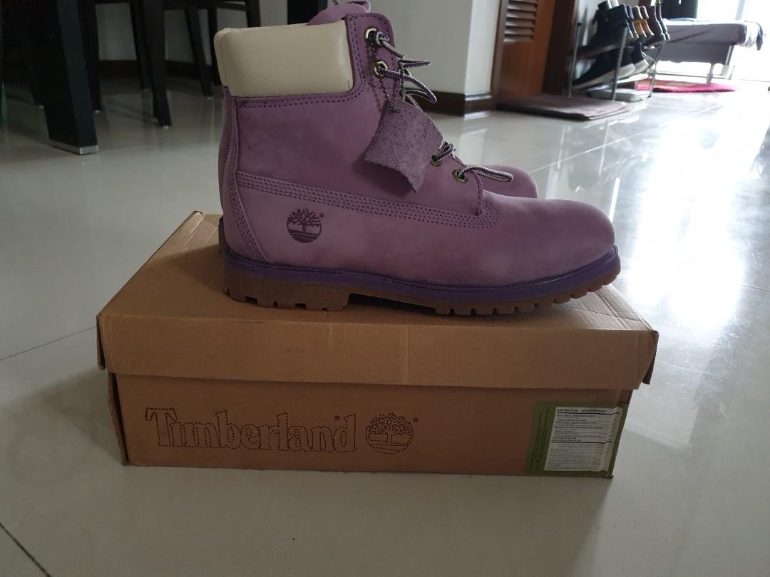 timberland mauve boots