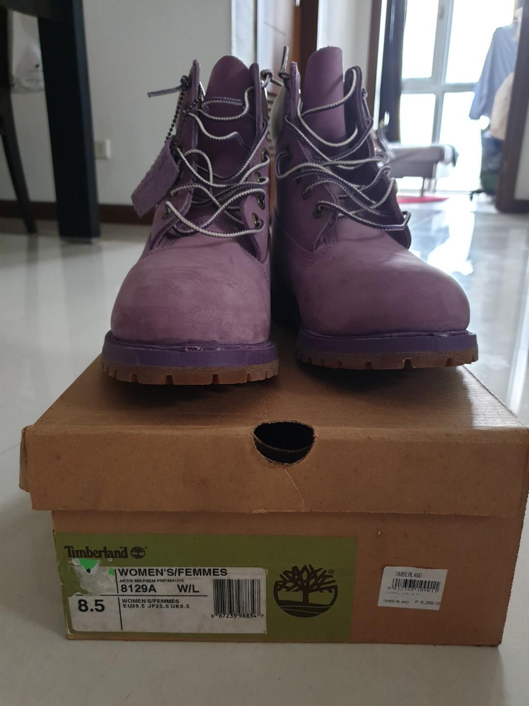 timberland mauve boots