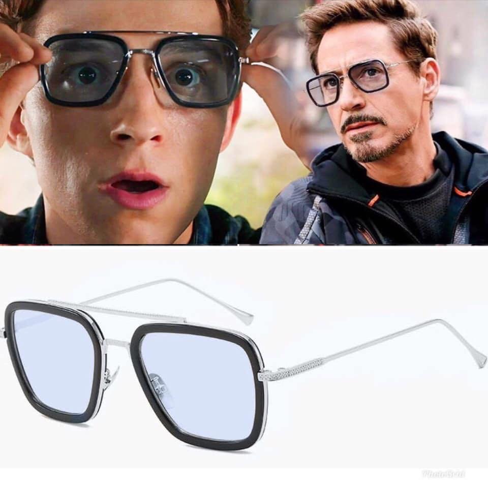 Buy grey jack Tony Stark Polarized Sunglasses for Men Women,Iron Man Square  Metal Frame Edith Sunglasses S1632 Black Frame Black Lens at Amazon.in