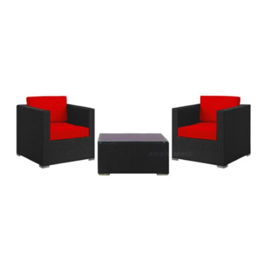 Vanda 3 Piece Outdoor Set Balcony Aluminium Frame Furniture Sofas On Carousell