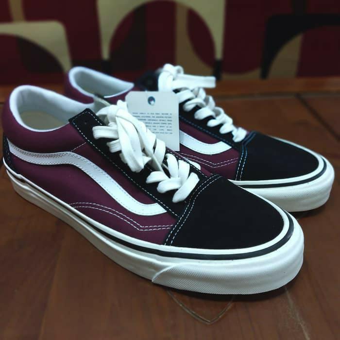 Vans old skool anaheim burgundy online