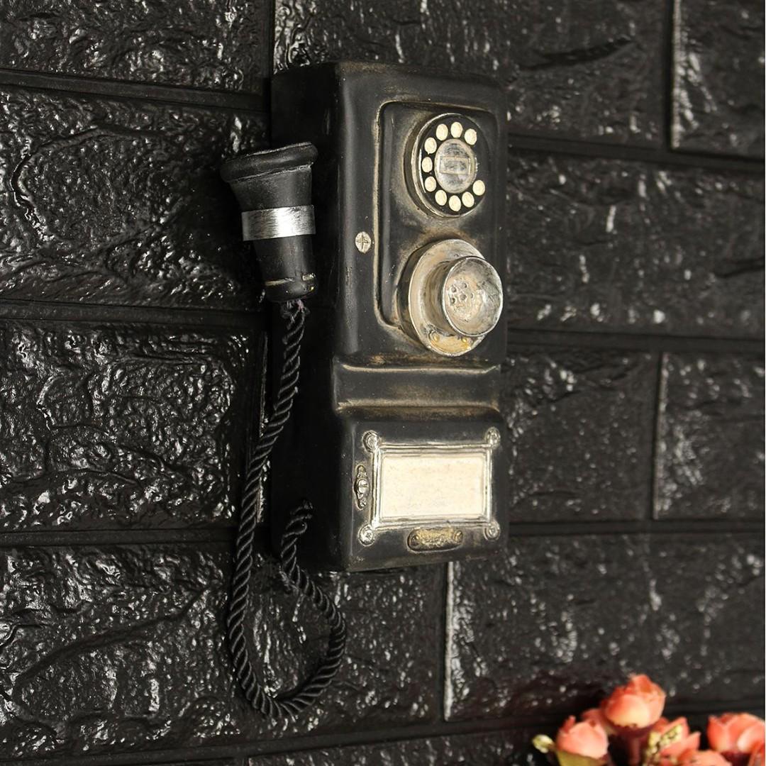 Vintage Antique Telephone wall mounted Display Prop, Furniture & Home
