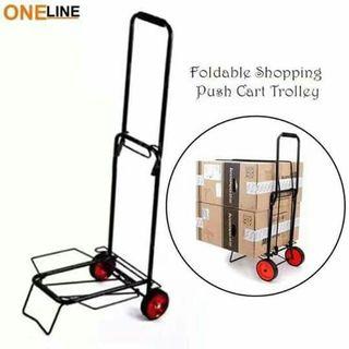 Foldable Shopping Push Cart Trolley