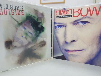 David Bowie 2 CD outside black tie white noise
