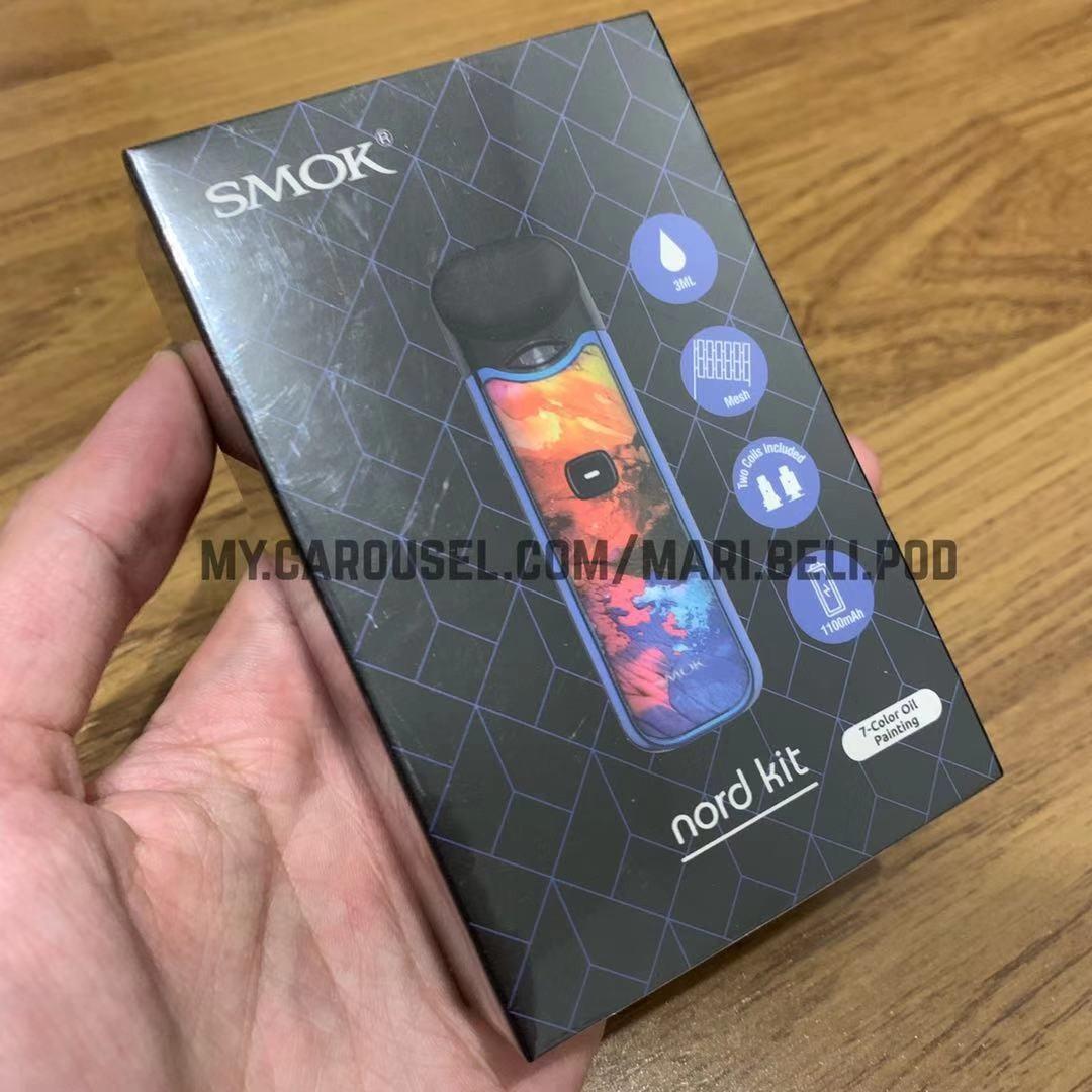 2019 Smok Nord 7 Color Oil Painting Kit Pod System Electronics