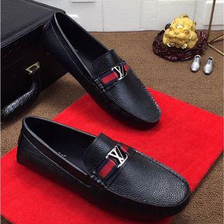 Louis Vuitton monogram men's loafers preorder, Luxury, Apparel on Carousell