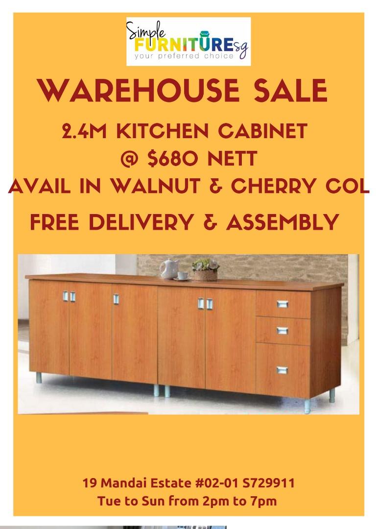 2.4m Kitchen Cabinet Warehouse Sale 