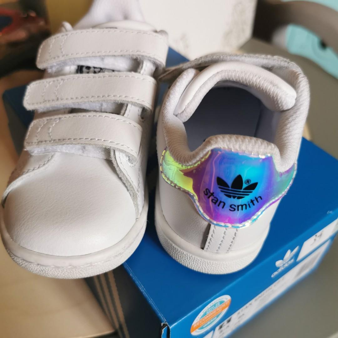 Adidas stan smith holographic Babies & Kids, Babies & Kids Fashion on Carousell
