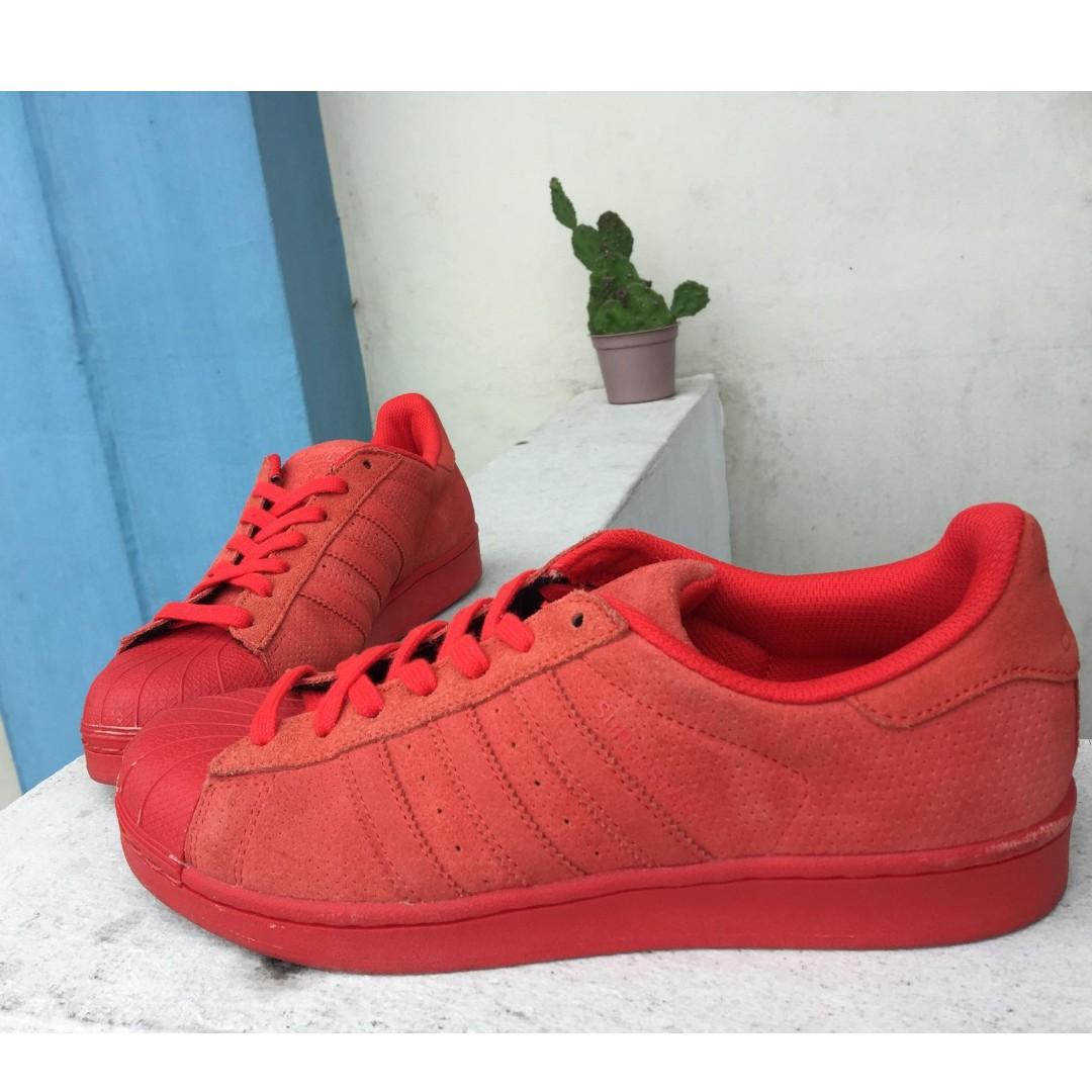 Superstar suede online red