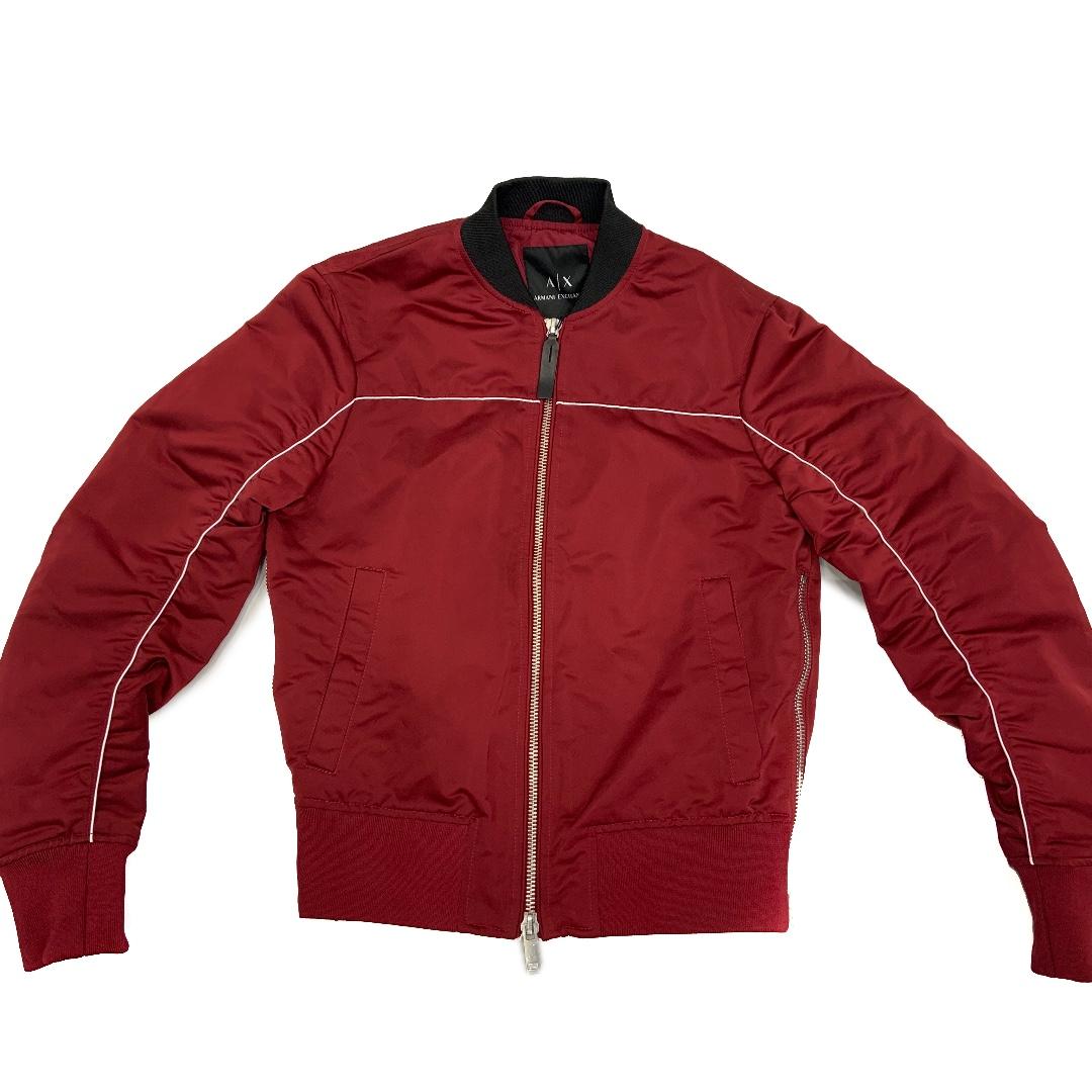 armani jacket red