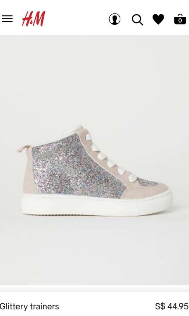girls high top trainers