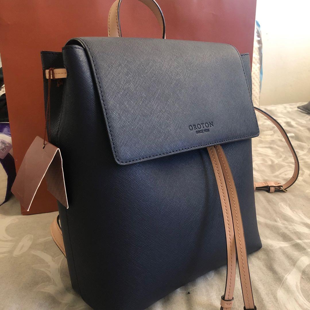Oroton estate top backpack