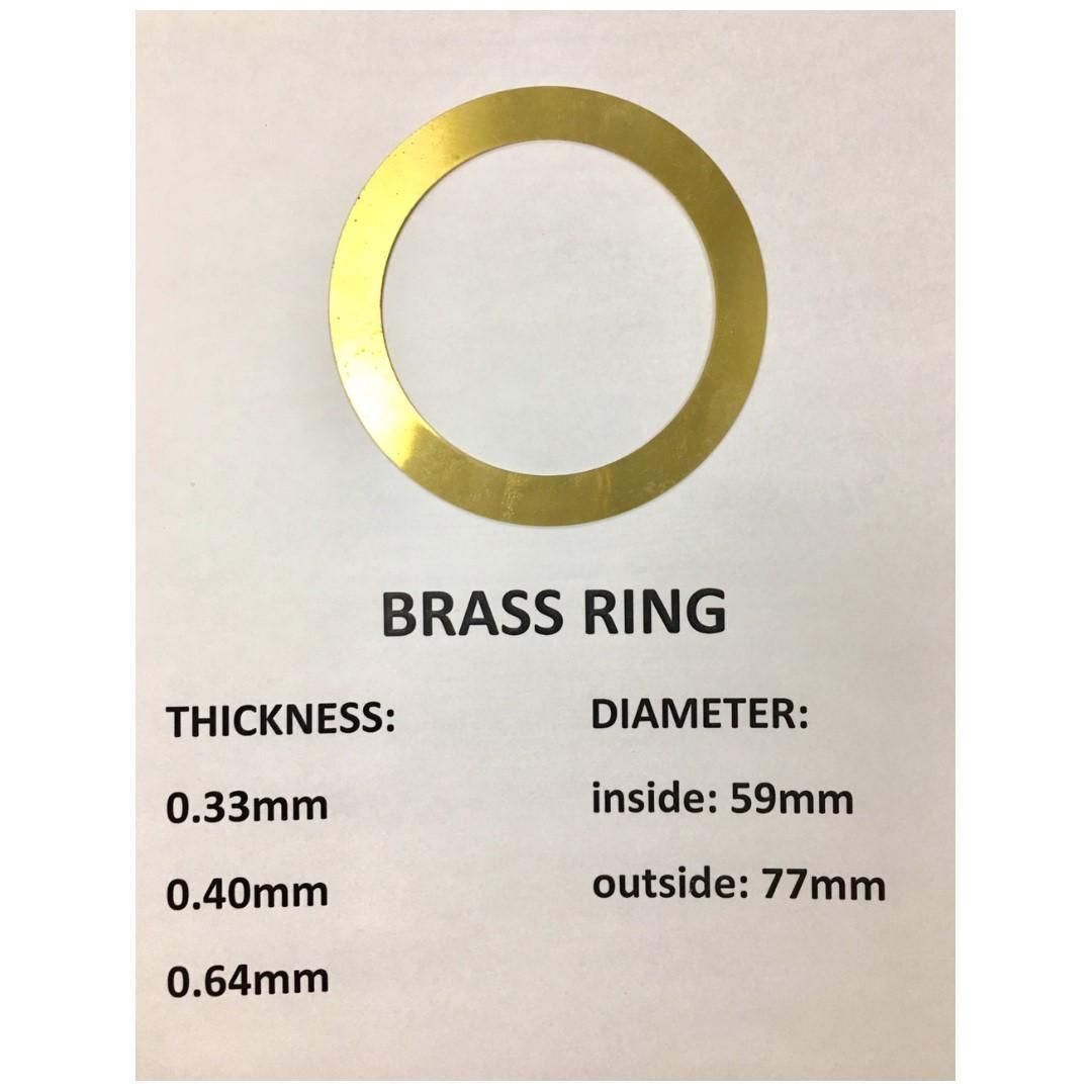 Brass Rings (Category: Construction Tools & Equipment) located in Malabon City. Submitted by paperlink (Listing ID 244303311, Image 1). Description: Good quality brass rings Inside diameter: 59mm Outside diameter: 77mm We have in three different thickness 0.33mm = Php36.00 0.40mm = Php42.00 0.64mm = Php53.00 Call us for more info .