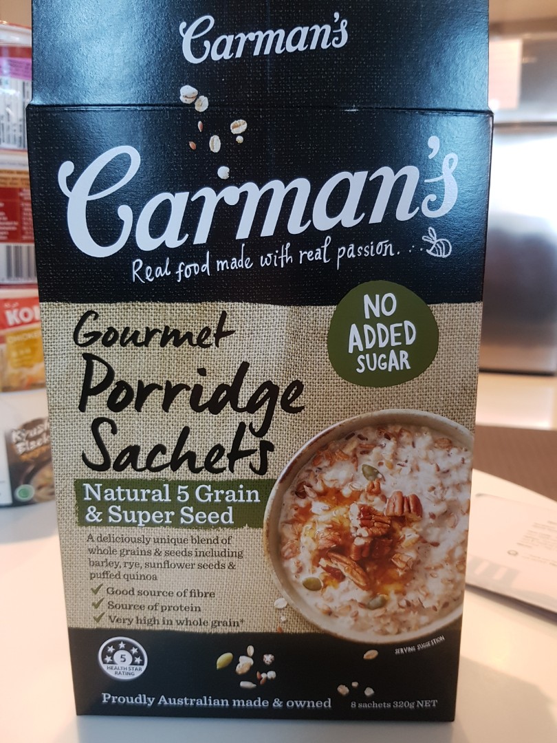 Carman's Gourmet Porridge Sachets, Food & Drinks, Local Eats on Carousell