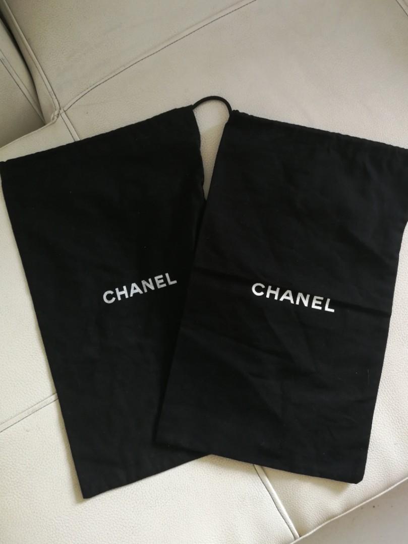 chanel shoe dust bags