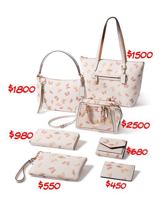 Coach Butterfly Print Taylor Tote Carousell