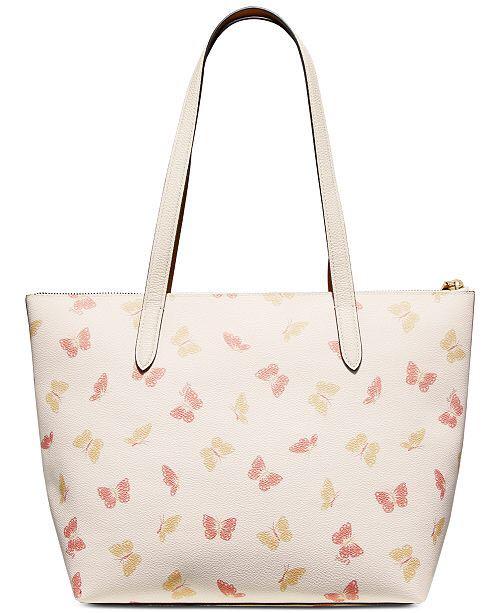 Coach Butterfly Print Taylor Tote Carousell