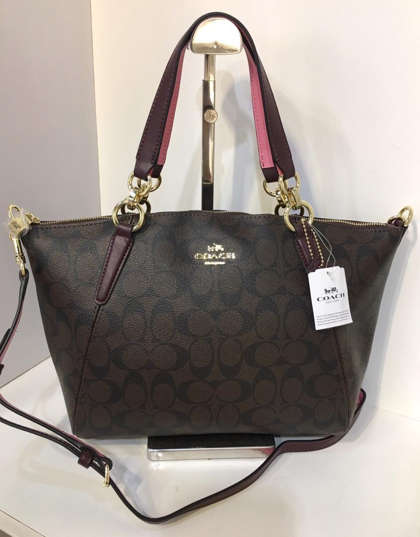 Coach mini kelsey oxblood best sale