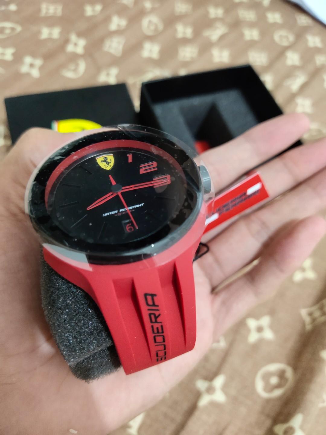 Ferrari Scuderia Watch Black And Yellow Dial On Carousell