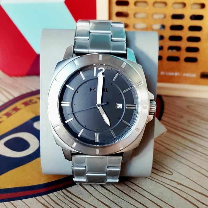 FOSSIL PRIVATEER SPORT SILVER GREY MEN S BQ2320 WA