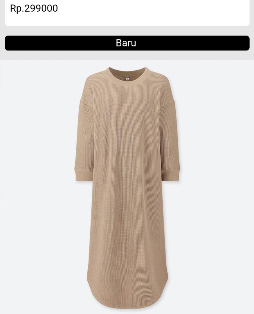 gaun waffle uniqlo