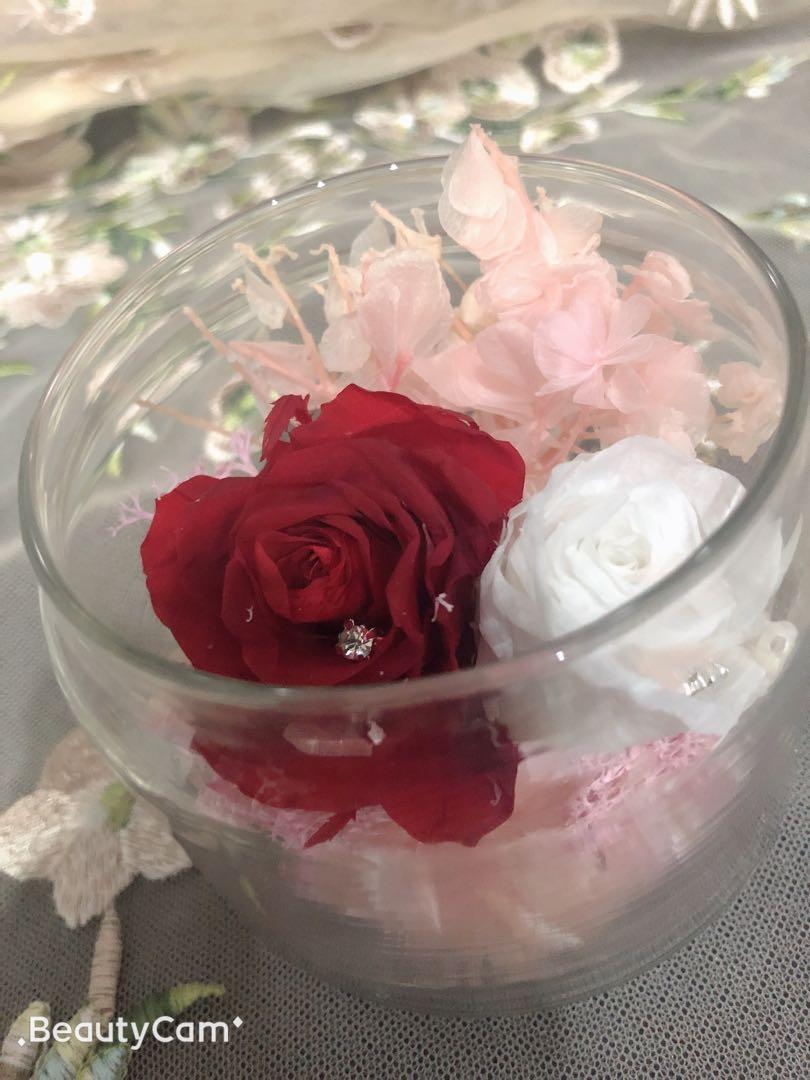 Gift Jar Preserved Rose Dried Flower Birthday Present Valentine S