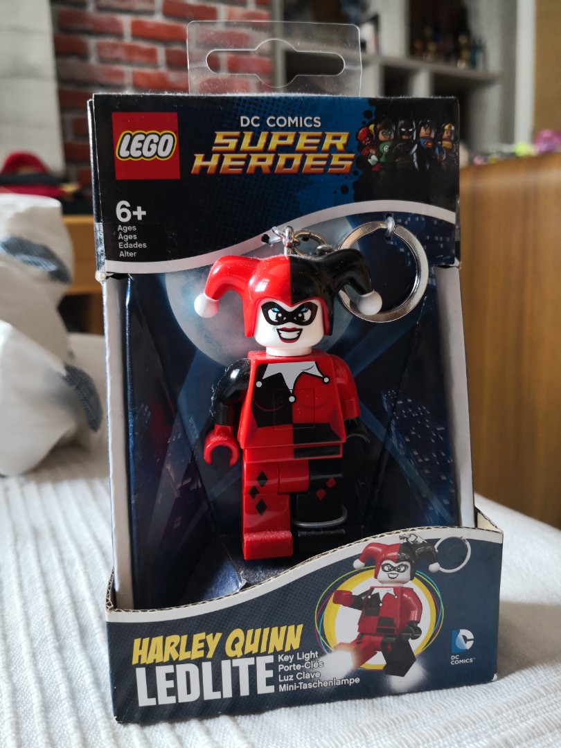 Harley Quinn Lego Keychain with LEDLITE Hobbies Toys Toys Games on Carousell