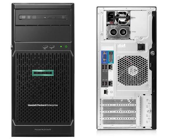 HP Proliant server ML30 Gen10 E-2124 3.3GHz 4-core 1P 8GB (Category: Desktops) located in Caloocan City. Submitted by jwtechcomputermarketing (Listing ID 244232178, Image 2). Description: 2 units available P06781-375 HPE ProLiant ML30 Gen10 E-2124 3.3GHz 4-core 1P 8GB-U S100i 4LFF NHP 350W PS Entry Server Processor(s) Intel® Xeon® E-2124 (4-Core, 3.3 GHz, 71W) Memory 8 GB UDIMM DDR4 2666 MT/s (1 x 8 GB) Network Controller Embedded 2-Port 1GbE HPE