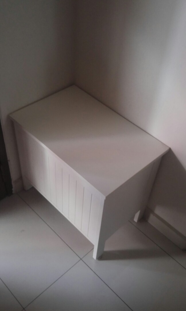 Ikea Silveran Storage Bench White Furniture Shelves Drawers On
