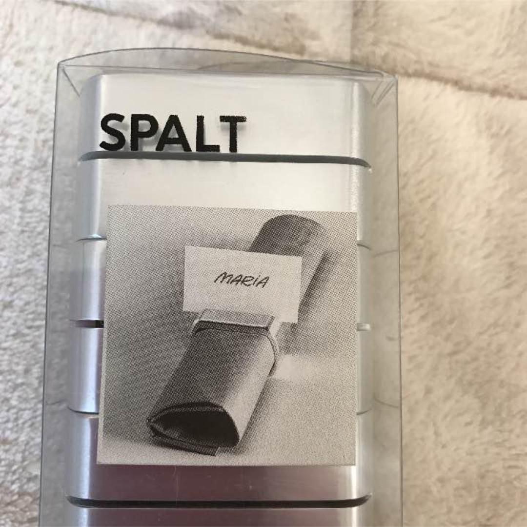 IKEA SPALT SILVER Tone Napkin Rings and Place Card Holder set of 12