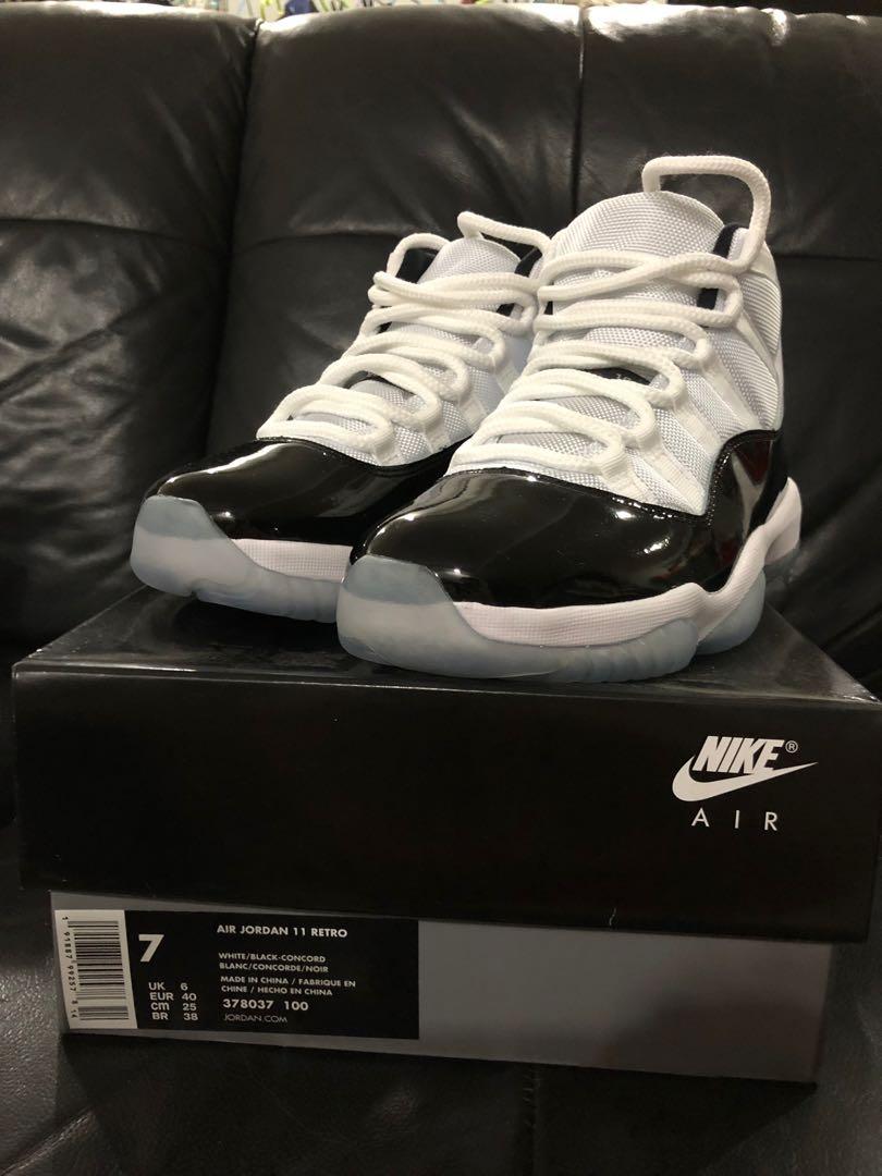 Concord 11s size 7 sale