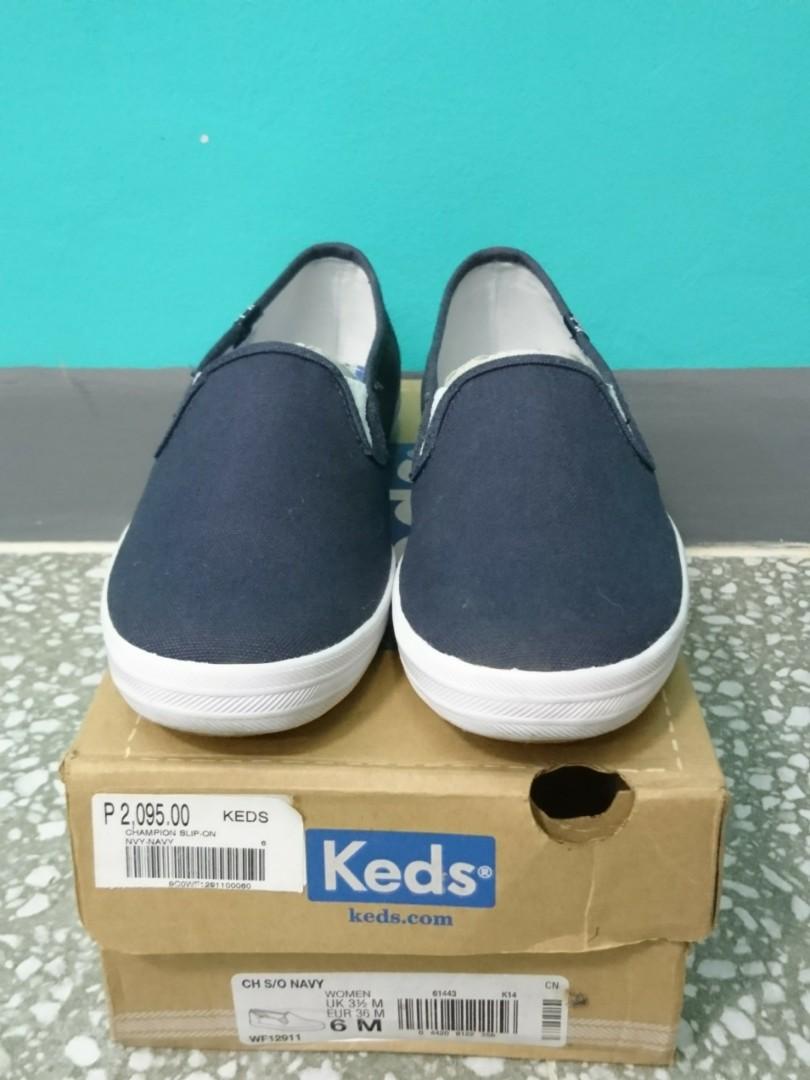 Keds champion slip on navy hotsell