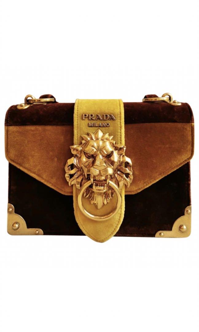 Prada velvet crossbody bag deals