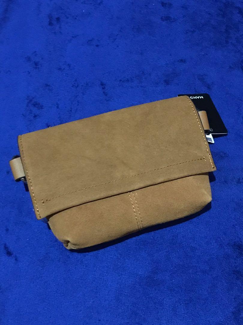 Mango leather clearance flap bum bag