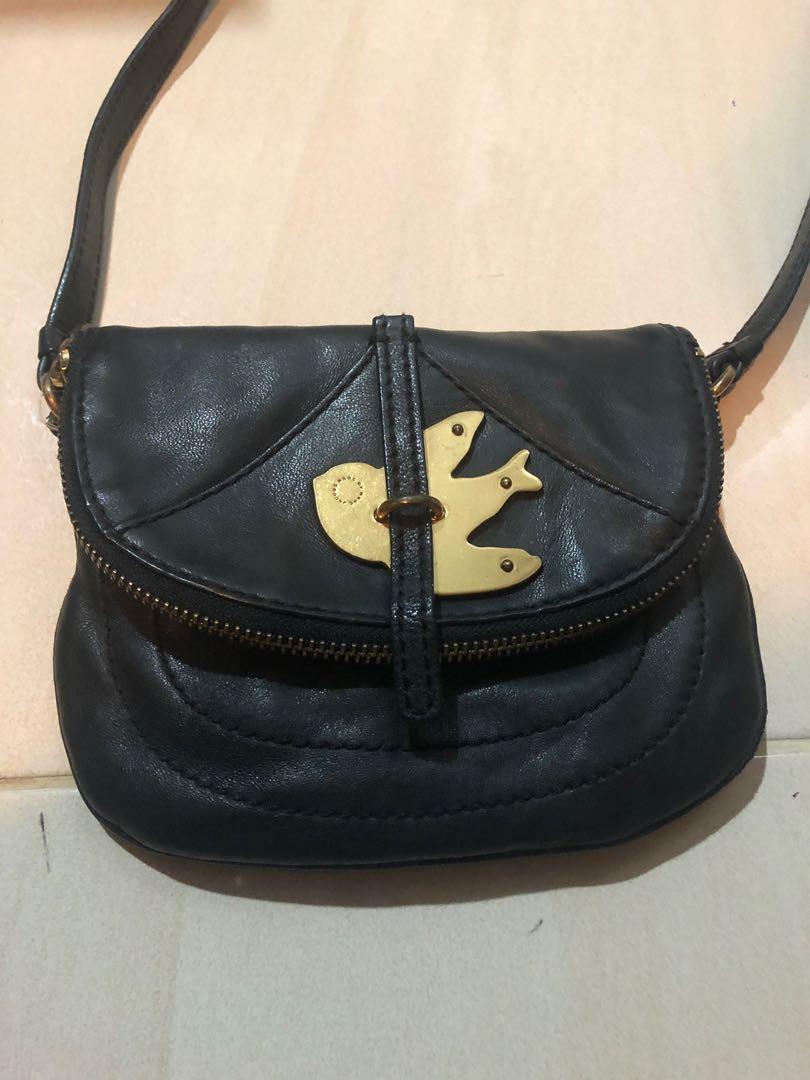 Marc Jacobs Sling Bag Leather Black 