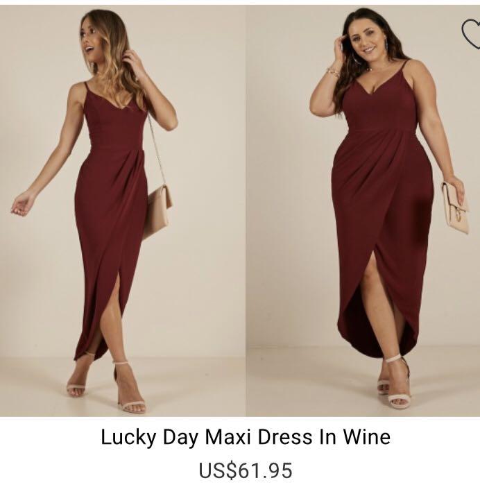 Lucky Day Maxi Dress In Wine 2024 www.lightgames.pro