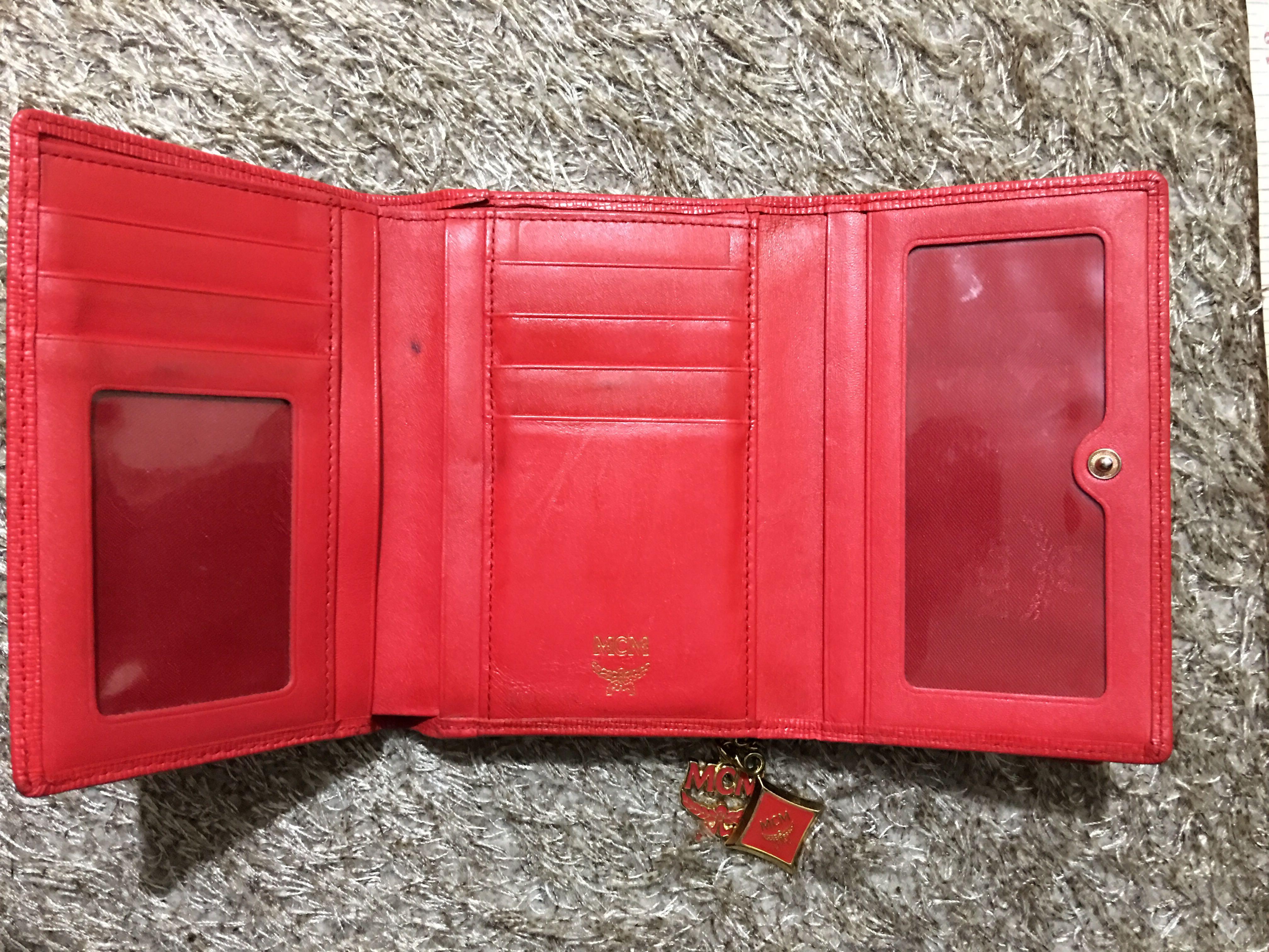 Leather wallet MCM Red in Leather - 25309664