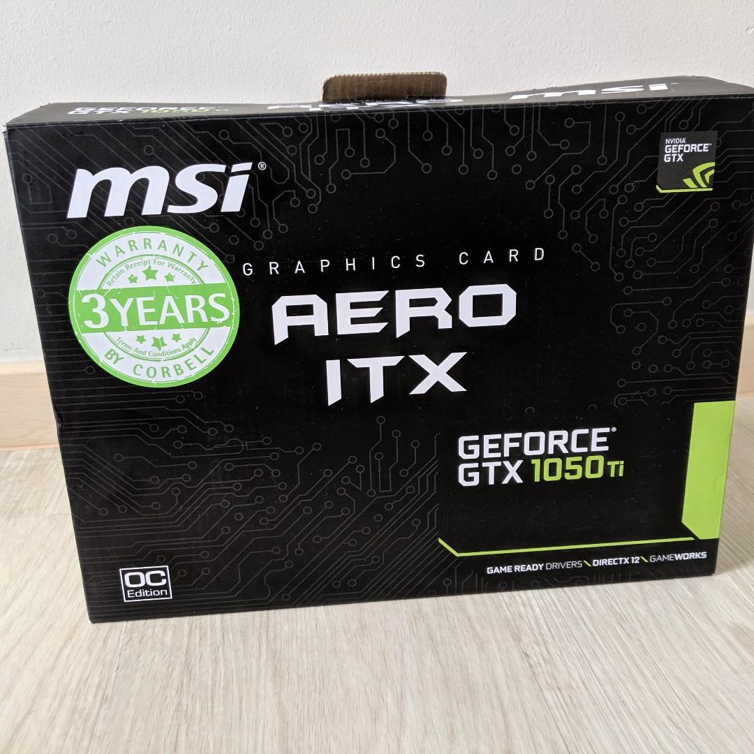 Msi Gtx 1050 Ti Aero Itx 4g Oc Electronics Computer Parts Accessories On Carousell