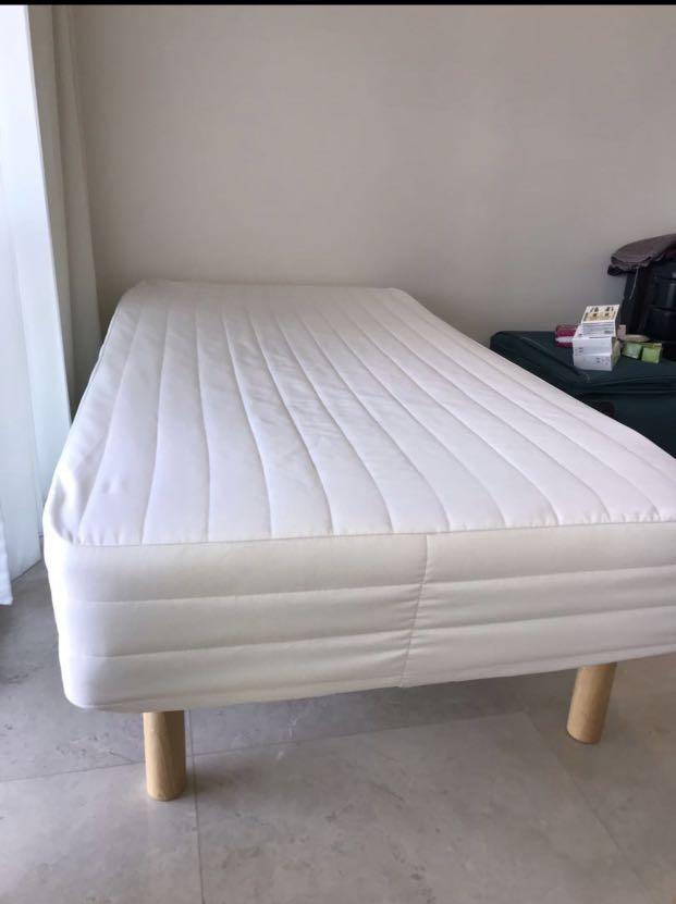 Muji Bonnell Coil Mattress With Legs Single Bed Furniture Beds