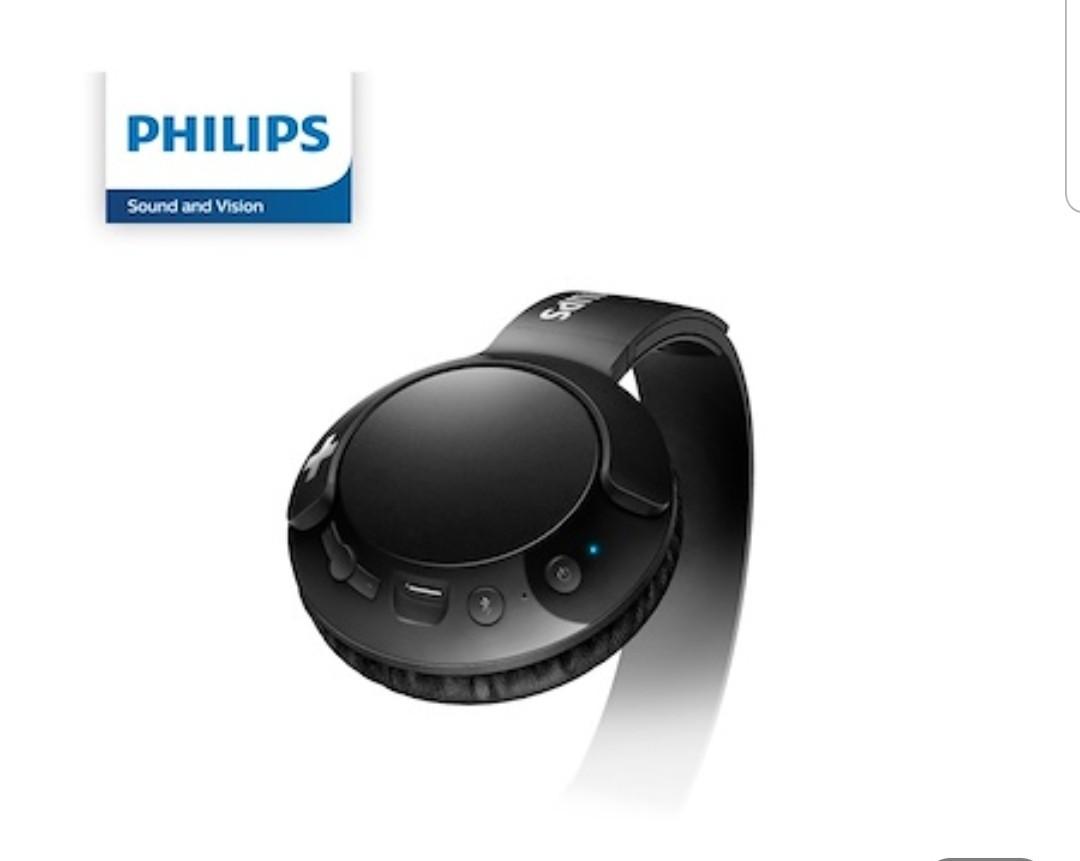 NEW Philips Bass Bluetooth Wireless On Ear Headphones with Mic Audio Headphones Headsets on Carousell
