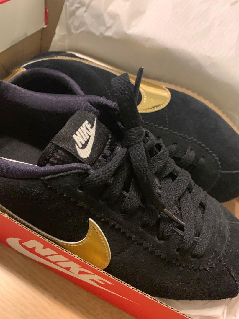 black gold nike cortez