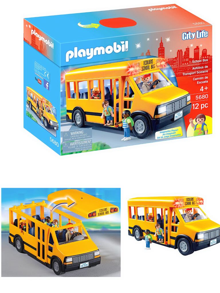 playmobil school bus 5680