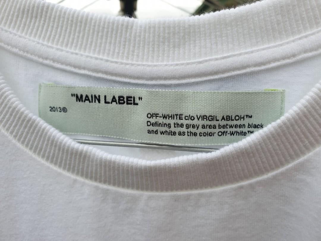 T-shirt Virgil Abloh White size S International in Cotton - 31813830