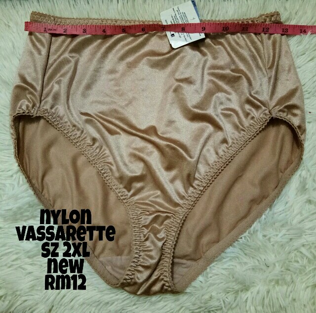 Plussize Panties Panty Underwear Highwaist Nylon Vassarette USA