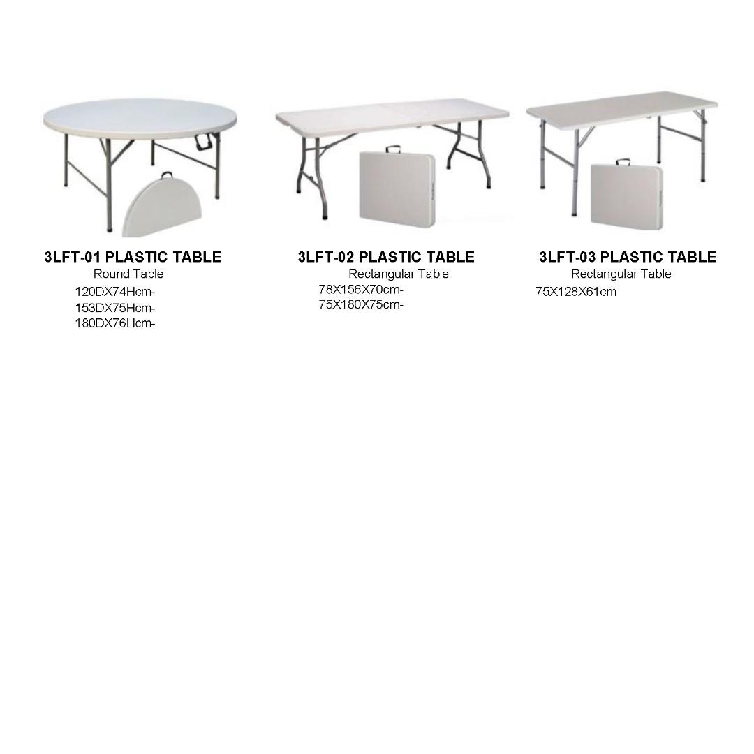 Plastic Table Foldable Table Dining Table Pantry Table Home