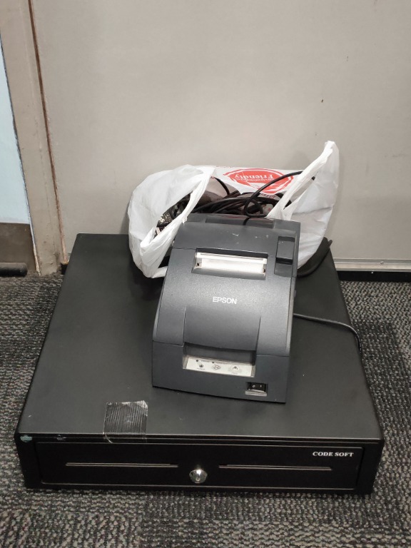 POS Receipt Printer EPSON + Cash Register Drawer, Computers & Tech