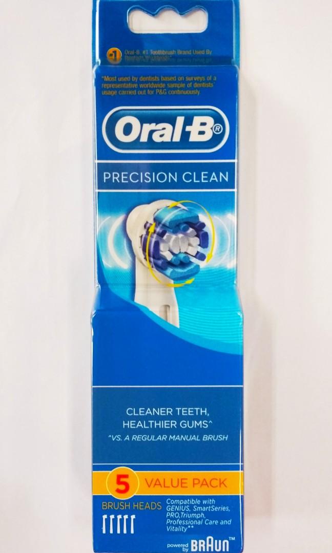 oral b precision clean replacement toothbrush heads