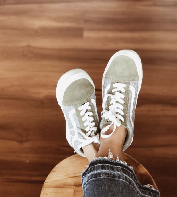 Vans hotsell chambray dots