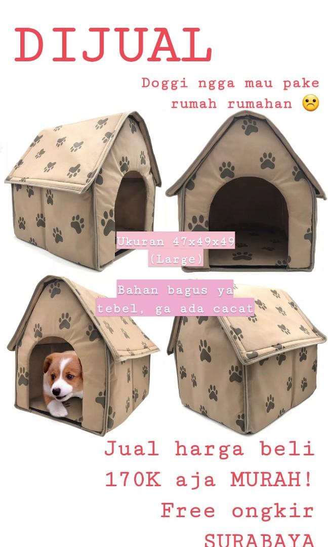Rumah Anjing Kucing Bagus Ukuran Besar Bisa Dilipat Pet Supplies