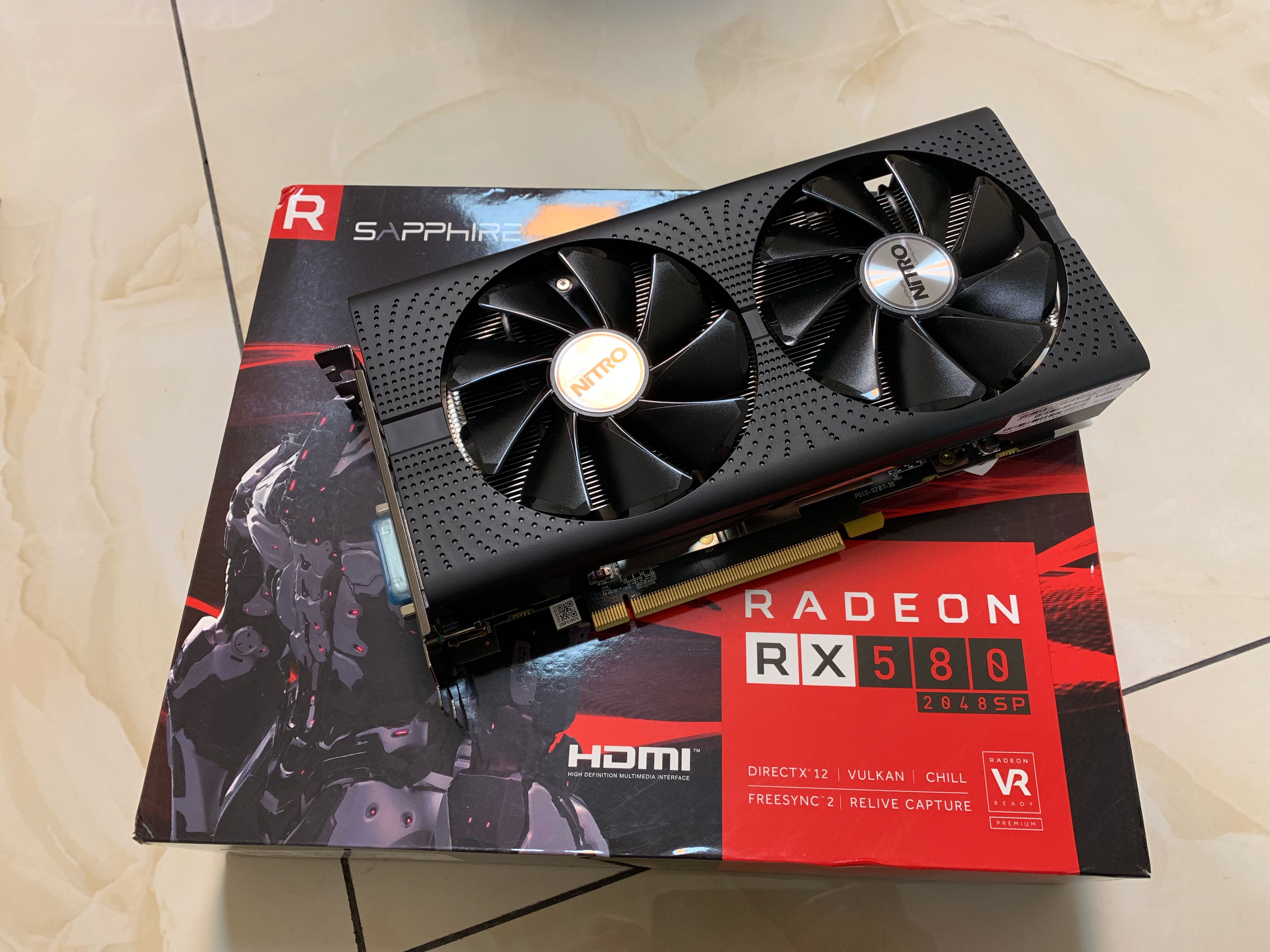 Sapphire RX 580 8gb 2048SP
